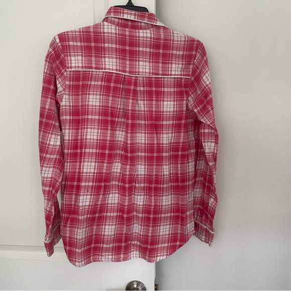 Ugg Button Down Pajama Top Pink Plaid Size S - Picture 9 of 11